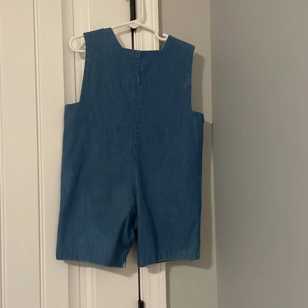 Rags Land Blue Denim Kids Overalls with Dalmatian Design - Picture 6 of 9
